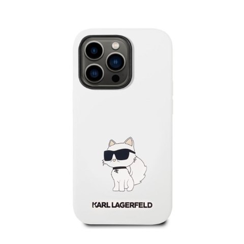 Karl Lagerfeld Silicone NFT Choupette - Etui iPhone 14 Pro Max (biały) Karl Lagerfeld Silicone NFT Choupette - Etui iPhone 14 Pro Max (biały)