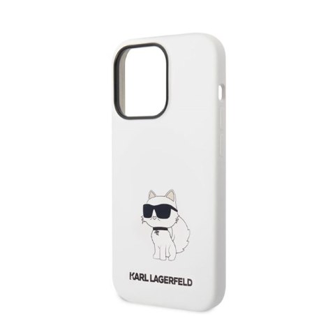 Karl Lagerfeld Silicone NFT Choupette - Etui iPhone 14 Pro Max (biały) Karl Lagerfeld Silicone NFT Choupette - Etui iPhone 14 Pro Max (biały)