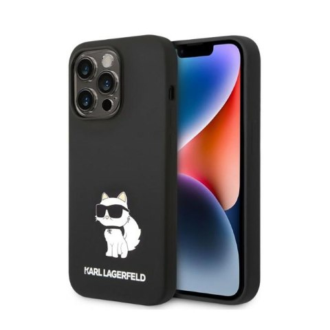 Karl Lagerfeld Silicone NFT Choupette - Etui iPhone 14 Pro Max (czarny) Karl Lagerfeld Silicone NFT Choupette - Etui iPhone 14 Pro Max (czarny)