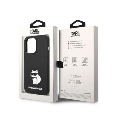 Karl Lagerfeld Silicone NFT Choupette - Etui iPhone 14 Pro Max (czarny) Karl Lagerfeld Silicone NFT Choupette - Etui iPhone 14 Pro Max (czarny)