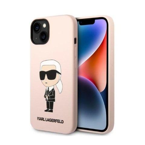 Karl Lagerfeld Silicone NFT Ikonik MagSafe - Etui iPhone 14 Plus (różowy) Karl Lagerfeld Silicone NFT Ikonik MagSafe - Etui iPhone 14 Plus (różowy)