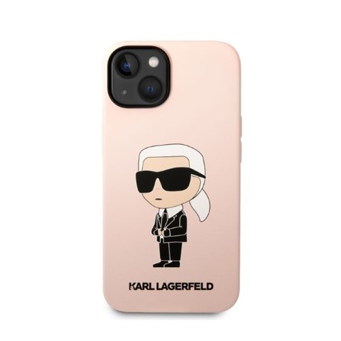 Karl Lagerfeld Silicone NFT Ikonik MagSafe - Etui iPhone 14 Plus (różowy) Karl Lagerfeld Silicone NFT Ikonik MagSafe - Etui iPhone 14 Plus (różowy)