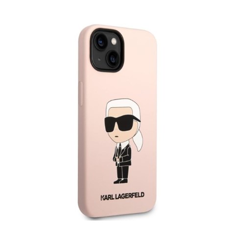 Karl Lagerfeld Silicone NFT Ikonik MagSafe - Etui iPhone 14 Plus (różowy) Karl Lagerfeld Silicone NFT Ikonik MagSafe - Etui iPhone 14 Plus (różowy)