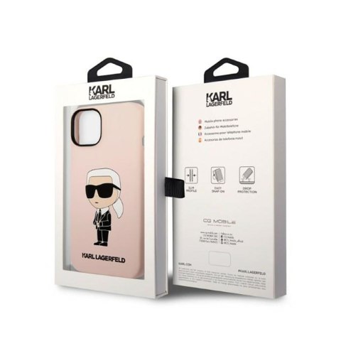 Karl Lagerfeld Silicone NFT Ikonik MagSafe - Etui iPhone 14 Plus (różowy) Karl Lagerfeld Silicone NFT Ikonik MagSafe - Etui iPhone 14 Plus (różowy)