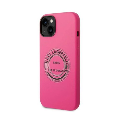 Karl Lagerfeld Silicone RSG - Etui iPhone 14 Plus (różowy) Karl Lagerfeld Silicone RSG - Etui iPhone 14 Plus (różowy)