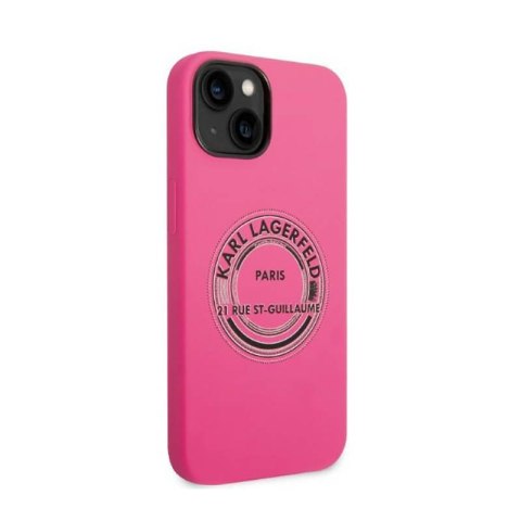 Karl Lagerfeld Silicone RSG - Etui iPhone 14 Plus (różowy) Karl Lagerfeld Silicone RSG - Etui iPhone 14 Plus (różowy)