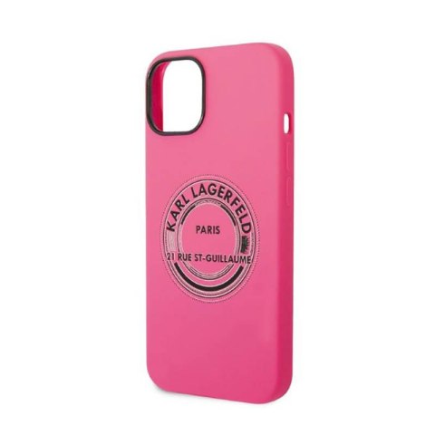 Karl Lagerfeld Silicone RSG - Etui iPhone 14 Plus (różowy) Karl Lagerfeld Silicone RSG - Etui iPhone 14 Plus (różowy)