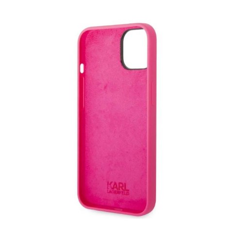 Karl Lagerfeld Silicone RSG - Etui iPhone 14 Plus (różowy) Karl Lagerfeld Silicone RSG - Etui iPhone 14 Plus (różowy)