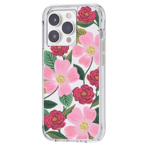 Rifle Paper Clear - Etui iPhone 14 Pro Max zdobione złotem (Rose Garden) Rifle Paper Clear - Etui iPhone 14 Pro Max zdobione złotem (Rose Garden)