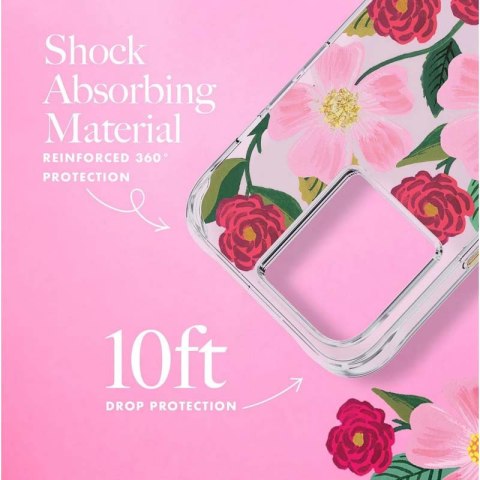 Rifle Paper Clear - Etui iPhone 14 Pro Max zdobione złotem (Rose Garden) Rifle Paper Clear - Etui iPhone 14 Pro Max zdobione złotem (Rose Garden)