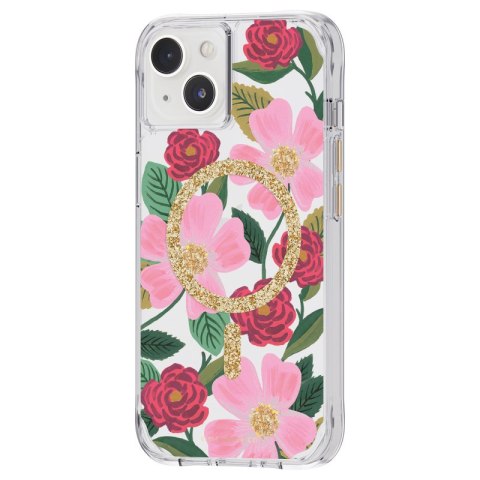 Rifle Paper Clear MagSafe - Etui iPhone 14 / iPhone 13 zdobione złotem (Rose Garden) Rifle Paper Clear MagSafe - Etui iPhone 14 / iPhone 13 zdobione złotem (Rose Garden)