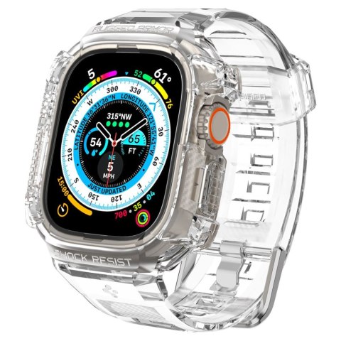 Spigen Rugged Armor Pro - Pasek z obudową do Apple Watch Ultra 49 mm (Przezroczysty) Spigen Rugged Armor Pro - Pasek z obudową do Apple Watch Ultra 49 mm (Przezroczysty)