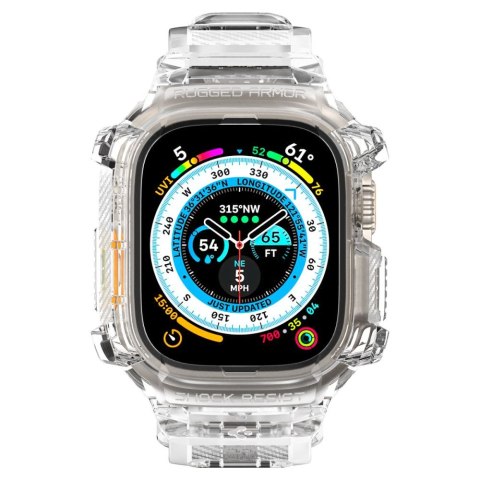 Spigen Rugged Armor Pro - Pasek z obudową do Apple Watch Ultra 49 mm (Przezroczysty) Spigen Rugged Armor Pro - Pasek z obudową do Apple Watch Ultra 49 mm (Przezroczysty)