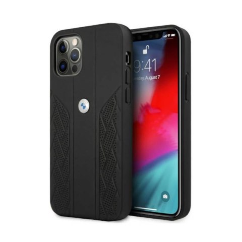 BMW Leather Curve Perforate - Etui iPhone 12 / iPhone 12 Pro (czarny) BMW Leather Curve Perforate - Etui iPhone 12 / iPhone 12 Pro (czarny)