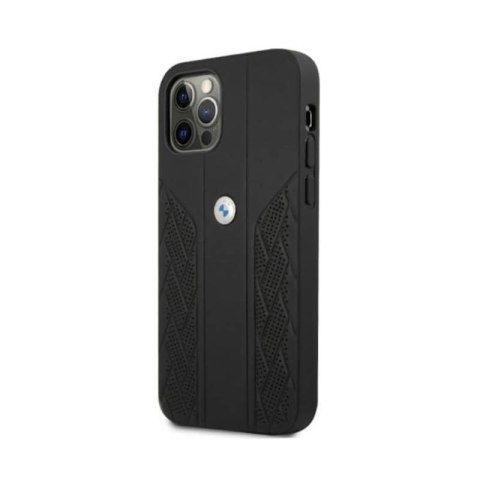 BMW Leather Curve Perforate - Etui iPhone 12 / iPhone 12 Pro (czarny) BMW Leather Curve Perforate - Etui iPhone 12 / iPhone 12 Pro (czarny)
