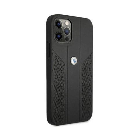 BMW Leather Curve Perforate - Etui iPhone 12 / iPhone 12 Pro (czarny) BMW Leather Curve Perforate - Etui iPhone 12 / iPhone 12 Pro (czarny)