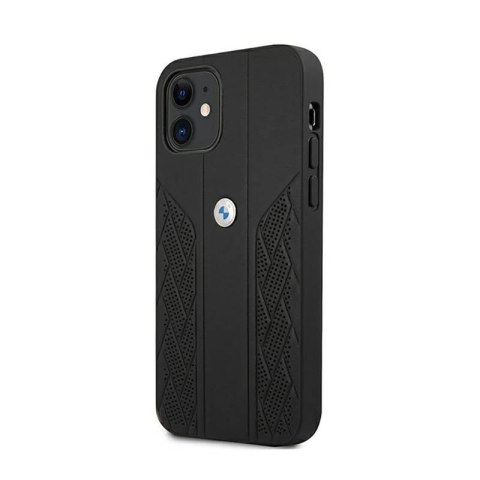 BMW Leather Curve Perforate - Etui iPhone 12 mini (czarny) BMW Leather Curve Perforate - Etui iPhone 12 mini (czarny)