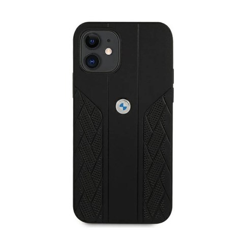 BMW Leather Curve Perforate - Etui iPhone 12 mini (czarny) BMW Leather Curve Perforate - Etui iPhone 12 mini (czarny)