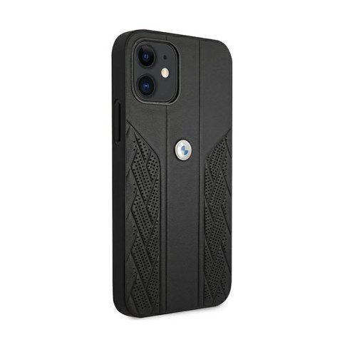 BMW Leather Curve Perforate - Etui iPhone 12 mini (czarny) BMW Leather Curve Perforate - Etui iPhone 12 mini (czarny)