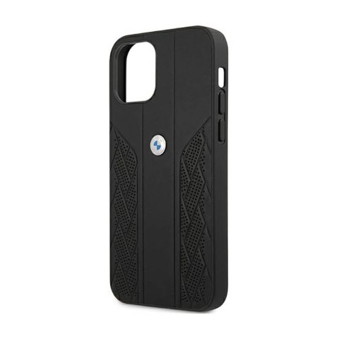 BMW Leather Curve Perforate - Etui iPhone 12 mini (czarny) BMW Leather Curve Perforate - Etui iPhone 12 mini (czarny)