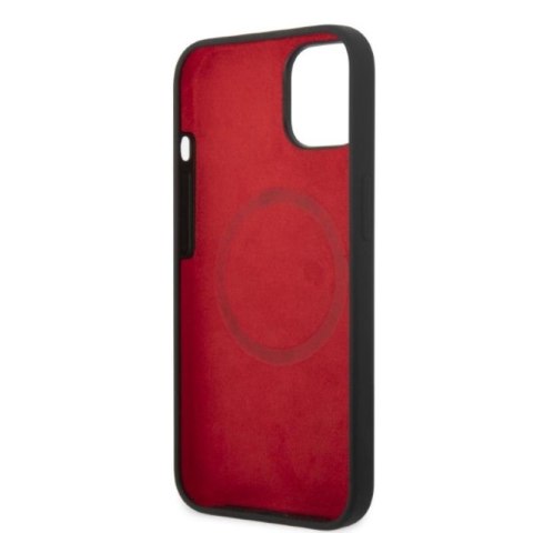 Ferrari Silicone Metal Logo MagSafe - Etui iPhone 14 (czarny) Ferrari Silicone Metal Logo MagSafe - Etui iPhone 14 (czarny)