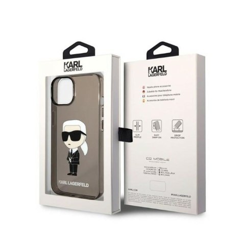 Karl Lagerfeld IML NFT Ikonik - Etui iPhone 14 Plus (czarny) Karl Lagerfeld IML NFT Ikonik - Etui iPhone 14 Plus (czarny)