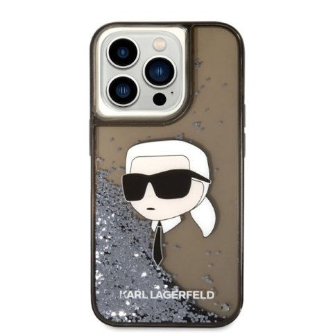 Karl Lagerfeld Liquid Glitter NFT Karl's Head - Etui iPhone 14 Pro (czarny) Karl Lagerfeld Liquid Glitter NFT Karl's Head - Etui iPhone 14 Pro (czarny)