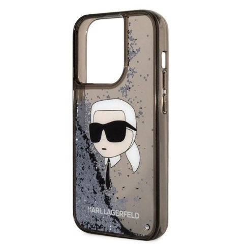 Karl Lagerfeld Liquid Glitter NFT Karl's Head - Etui iPhone 14 Pro (czarny) Karl Lagerfeld Liquid Glitter NFT Karl's Head - Etui iPhone 14 Pro (czarny)