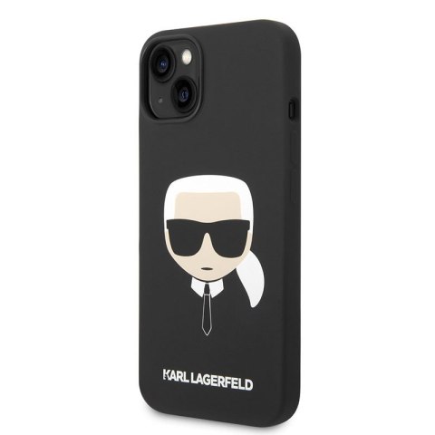 Karl Lagerfeld Silicone Ikonik Karl`s Head MagSafe - Etui iPhone 14 Plus (czarny) Karl Lagerfeld Silicone Ikonik Karl`s Head MagSafe - Etui iPhone 14 Plus (czarny)