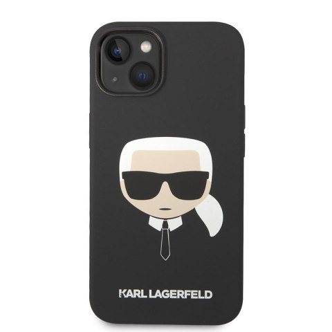 Karl Lagerfeld Silicone Ikonik Karl`s Head MagSafe - Etui iPhone 14 Plus (czarny) Karl Lagerfeld Silicone Ikonik Karl`s Head MagSafe - Etui iPhone 14 Plus (czarny)