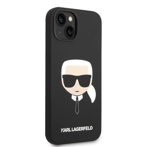 Karl Lagerfeld Silicone Ikonik Karl`s Head MagSafe - Etui iPhone 14 Plus (czarny) Karl Lagerfeld Silicone Ikonik Karl`s Head MagSafe - Etui iPhone 14 Plus (czarny)