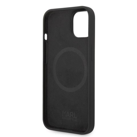 Karl Lagerfeld Silicone Ikonik Karl`s Head MagSafe - Etui iPhone 14 Plus (czarny) Karl Lagerfeld Silicone Ikonik Karl`s Head MagSafe - Etui iPhone 14 Plus (czarny)