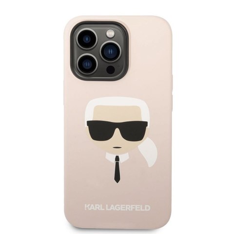 Karl Lagerfeld Silicone Ikonik Karl`s Head MagSafe - Etui iPhone 14 Pro (różowy) Karl Lagerfeld Silicone Ikonik Karl`s Head MagSafe - Etui iPhone 14 Pro (różowy)