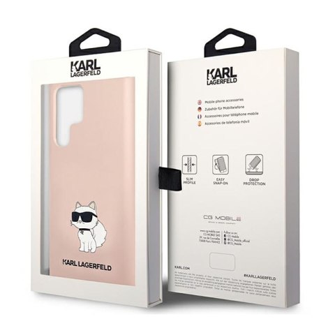 Karl Lagerfeld Silicone NFT Choupette - Etui Samsung Galaxy S23 Ultra (różowy) Karl Lagerfeld Silicone NFT Choupette - Etui Samsung Galaxy S23 Ultra (różowy)
