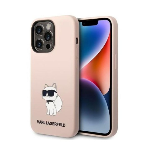 Karl Lagerfeld Silicone NFT Choupette - Etui iPhone 14 Pro Max (różowy) Karl Lagerfeld Silicone NFT Choupette - Etui iPhone 14 Pro Max (różowy)
