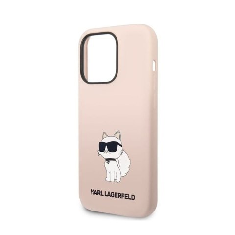 Karl Lagerfeld Silicone NFT Choupette - Etui iPhone 14 Pro Max (różowy) Karl Lagerfeld Silicone NFT Choupette - Etui iPhone 14 Pro Max (różowy)
