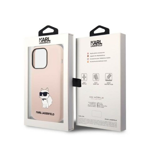 Karl Lagerfeld Silicone NFT Choupette - Etui iPhone 14 Pro Max (różowy) Karl Lagerfeld Silicone NFT Choupette - Etui iPhone 14 Pro Max (różowy)