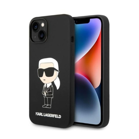 Karl Lagerfeld Silicone NFT Ikonik - Etui iPhone 14 Plus (czarny) Karl Lagerfeld Silicone NFT Ikonik - Etui iPhone 14 Plus (czarny)