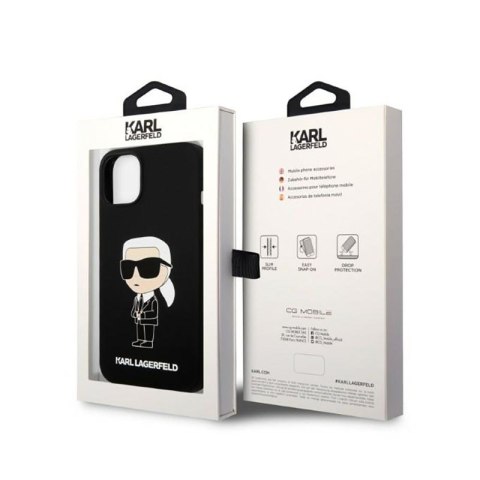 Karl Lagerfeld Silicone NFT Ikonik - Etui iPhone 14 Plus (czarny) Karl Lagerfeld Silicone NFT Ikonik - Etui iPhone 14 Plus (czarny)