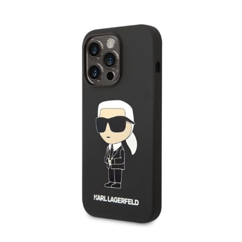 Karl Lagerfeld Silicone NFT Ikonik - Etui iPhone 14 Pro Max (czarny) Karl Lagerfeld Silicone NFT Ikonik - Etui iPhone 14 Pro Max (czarny)