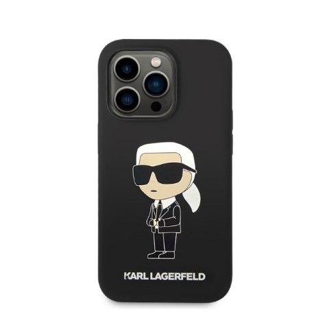 Karl Lagerfeld Silicone NFT Ikonik - Etui iPhone 14 Pro Max (czarny) Karl Lagerfeld Silicone NFT Ikonik - Etui iPhone 14 Pro Max (czarny)