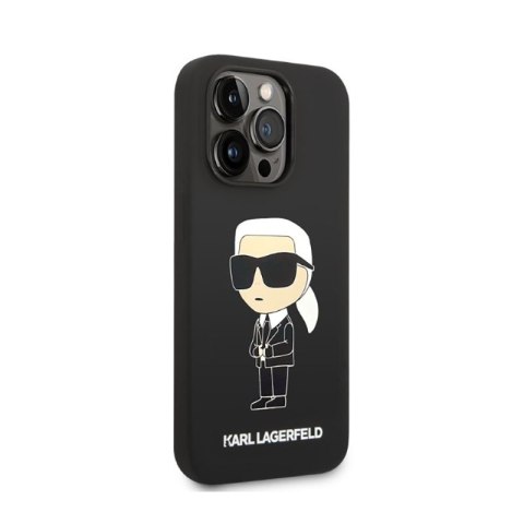 Karl Lagerfeld Silicone NFT Ikonik - Etui iPhone 14 Pro (czarny) Karl Lagerfeld Silicone NFT Ikonik - Etui iPhone 14 Pro (czarny)
