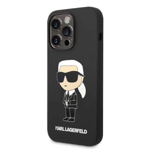 Karl Lagerfeld Silicone NFT Ikonik MagSafe - Etui iPhone 14 Pro Max (czarny) Karl Lagerfeld Silicone NFT Ikonik MagSafe - Etui iPhone 14 Pro Max (czarny)