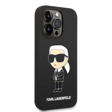 Karl Lagerfeld Silicone NFT Ikonik MagSafe - Etui iPhone 14 Pro Max (czarny) Karl Lagerfeld Silicone NFT Ikonik MagSafe - Etui iPhone 14 Pro Max (czarny)