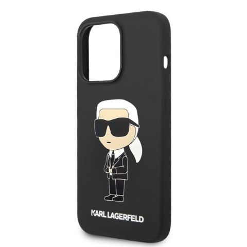 Karl Lagerfeld Silicone NFT Ikonik MagSafe - Etui iPhone 14 Pro Max (czarny) Karl Lagerfeld Silicone NFT Ikonik MagSafe - Etui iPhone 14 Pro Max (czarny)