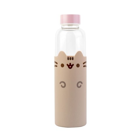 Pusheen - Butelka na wodę ze szkła 500 ml Pusheen - Butelka na wodę ze szkła 500 ml