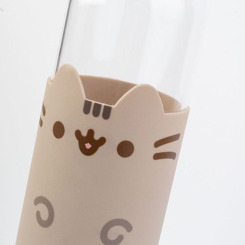 Pusheen - Butelka na wodę ze szkła 500 ml Pusheen - Butelka na wodę ze szkła 500 ml
