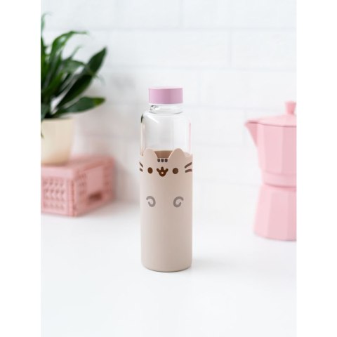 Pusheen - Butelka na wodę ze szkła 500 ml Pusheen - Butelka na wodę ze szkła 500 ml