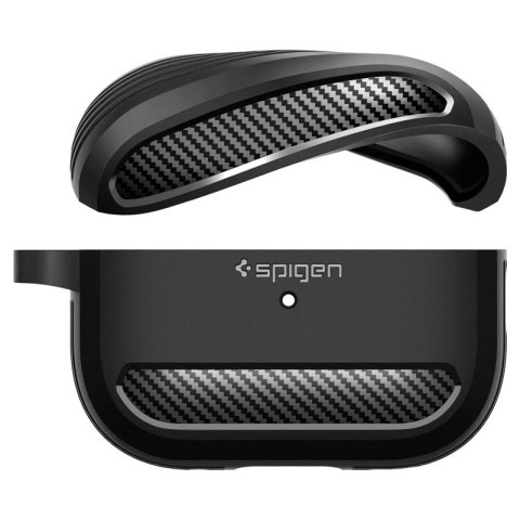 Spigen Rugged Armor - Etui do Apple Airpods Pro 1 / 2 (Czarny) Spigen Rugged Armor - Etui do Apple Airpods Pro 1 / 2 (Czarny)