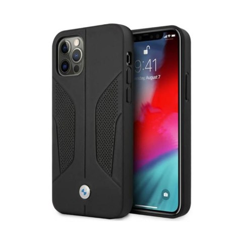 BMW Leather Perforate Sides - Etui iPhone 12 / iPhone 12 Pro (czarny) BMW Leather Perforate Sides - Etui iPhone 12 / iPhone 12 Pro (czarny)